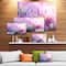 Designart - Growing and Blooming Lavender - Floral Canvas Art print